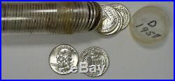 1958 D Washington Quarter B. U. Roll 40 Coins Silver #3
