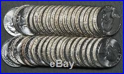 1958 Silver Washington Quarters, Roll of (40) BU Coins, Brilliant Uncirculated