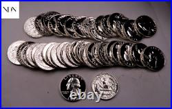 1958 Washington Quarter Roll/Lot Gem Proof Better Date 40 Coins #QR30