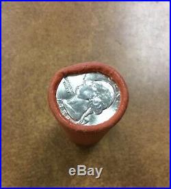 1958-d OBW Shotgun Roll 90% Silver Quarters frosty white 40 BU Coins