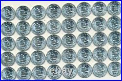 1958-p Roll (of 40) Washington Silver Quarters-brilliant Uncirculated-free S/h