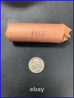 1958 roll of silver quarters
