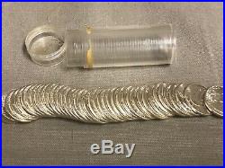 1958 silver Washington quarter original roll, brilliant uncirculated 40 coins