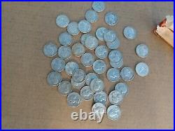 1959 1964 Washington 90% Silver Quarters $100 Face 10 Rolls 400 Coins