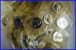 1959 25c Silver Proof Washington Quarter Roll 40 Coins Mint Cellophane