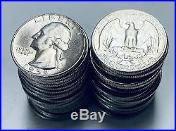 1959-D Roll of 40 Washington Silver Quarters GEM BU