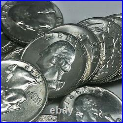 1959 Washington Quarter Roll of 40 Coins BU 90% Silver US Coins Uncirculated #