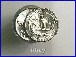 1959 Washington Silver Quarter Brilliant Uncirculated Roll of 40 Coins E0656