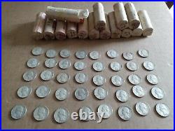 1960 1964 Washington 90% Silver Quarters $150 Face 15 Rolls 600 Coins
