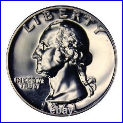 1960 1964 Washington Quarter Roll Proof 90% Silver (8 each) 40 US Coins