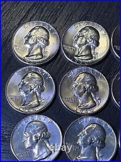 1960 1/2 Roll(20 Coins)Washington Quarter Type B Reverse. GEM BU+ Rare This Nice