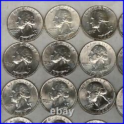 1960 25C Washington Quarter BU Roll (24 Coins)