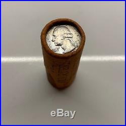 1960-D 25C OBW Original Bank Wrapped BU Silver Quarter Roll 40 Coins #1