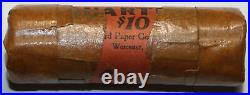 1960-D Bank Wrapped Roll 40 Uncirculated 90% Silver Washington Quarters SN01