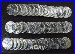 1960-p Washington Quarters Gem Bu 40 Coins Full Roll #10