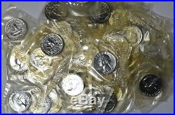 1961 25c Silver Proof Washington Quarter Roll 40 Coins Mint Cellophane