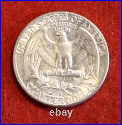 1961-D Washington Quarters 40 coin roll circulated 90% Silver R1