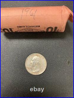 1961 Silver roll of quarters