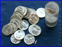 1961 United States Roll of BU Silver Washington Quarters 40 Coins Total