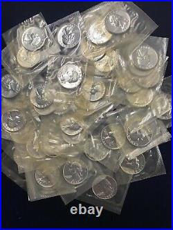 1961 Washington Silver Quarters Proof Roll of 40 Coins in US Mint Cello FREE S/H