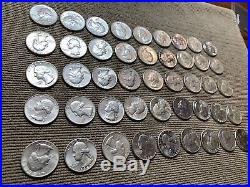 1962-1964 Washington Quarter Silver BU GEM Roll Of (45) Total Coins S/D/P