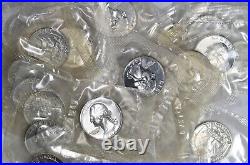 1962 25C Proof Washington Quarter Roll In Cellophane 40 Coins
