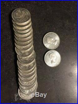 1962 Canada Rolls Dollar, Half Dollar, Quarter and Dime 80% Silver UNC
