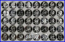 1962 Proof Washington Quarter 25c Gem Proof Full Roll 40 Coins