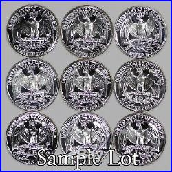 1962 Proof Washington Quarter 25c Gem Proof Full Roll 40 Coins