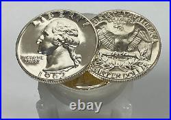 1962 Silver Proof Washington Quarter Full Roll $10 Face Value