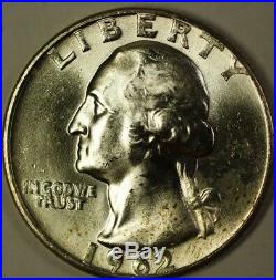 1962 Silver Washington Quarter BU Roll Silver American Coin