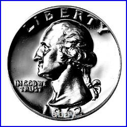 1962 Washington Quarter Roll Gem Proof 90% Silver 40 US Coins