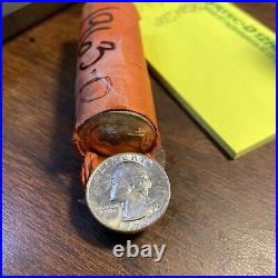 1963-D Washington Quarter Bank Roll 90% Silver Toned