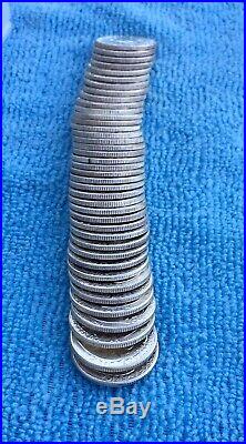 1963 P BU ROLL of 40 Washington Silver Quarter, Shipping $$ on 1st coin only