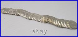1963 Silver Washington Quarters Roll 40 x 25 Cents Coins