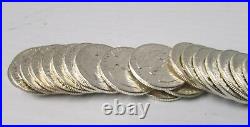 1963 Silver Washington Quarters Roll 40 x 25 Cents Coins