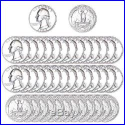 1963 Washington Quarter Roll 90% Silver Gem Proof 40 US Coins