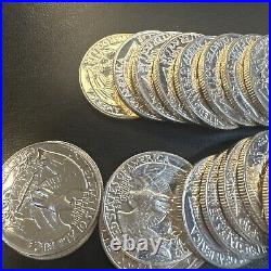 1963 Washington Quarter Roll Gem Proof 90% Silver 40 US Coins