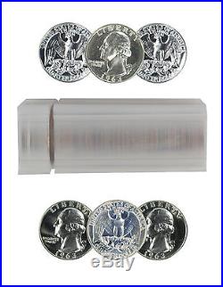 1963 Washington Quarter Silver Choice Proof Roll 40 Coins