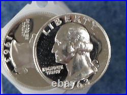 1963 Washington Silver Quarter Gem Proof roll of 40 coins B9246