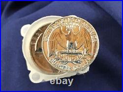 1963 Washington Silver Quarter Gem Proof roll of 40 coins E0646