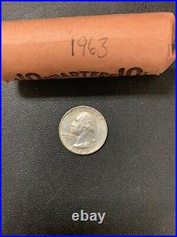 1963 roll if silver quarters
