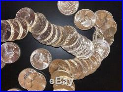 1964D Washington Silver Quarter ROLL OF 40 Coins! GEM BU! 90% Silver