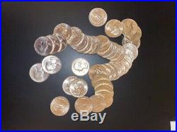 1964D Washington Silver Quarter ROLL OF 40 Coins! GEM BU! 90% Silver
