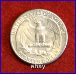 1964P Washington Quarters 40 coin roll circulated 90% Silver