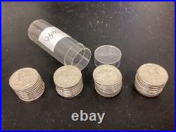 1964-D 25c Washington Silver Quarter Roll 40 UNCIRCULATED Quarters BEAUTIES