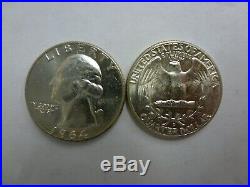 1964-D Gem Brilliant Uncirculated Roll of Washington Silver Quarters