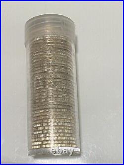 1964-D US 90% Silver Washington Quarters 40-Coin Roll BU