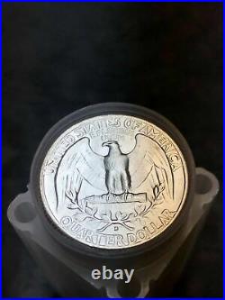 1964-D Washington Quarter 90% Silver BU Roll 40 US Coin Lot