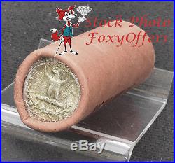 1964-D Washington Quarter Roll Bank Wrapped BU